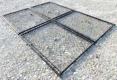 A-181 Unused Black Metal Chainlink Gates