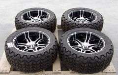 A-348 Golf Cart Tires & Wheels (4)