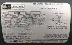 A-318 Craftsman Table Saw