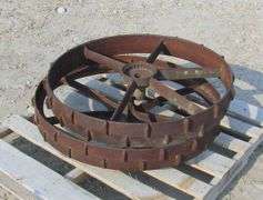 A-352  Primitive Implement Wheels (2)