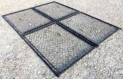 A-181 Unused Black Metal Chainlink Gates