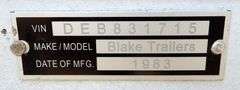 A-118 1983 Blake Stock Trailer