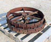 A-352  Primitive Implement Wheels (2)
