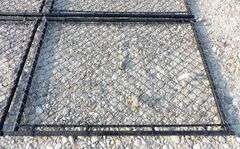 A-181 Unused Black Metal Chainlink Gates