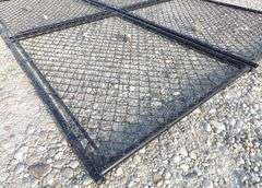 A-181 Unused Black Metal Chainlink Gates