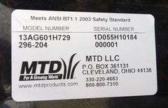 A-344 MTD Yard Machine Riding Mower