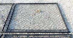 A-181 Unused Black Metal Chainlink Gates