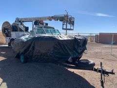 1971 HOMEMADE BOAT TRAILER  W/ MARK TWAIN BOAT