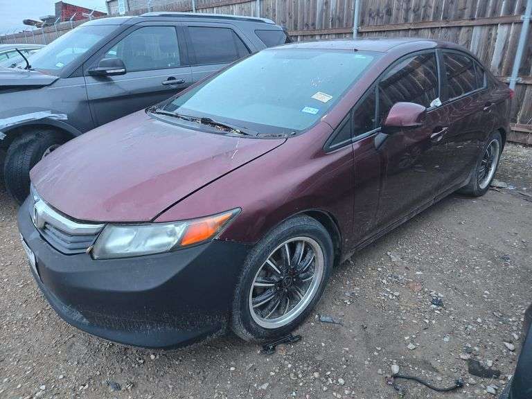 REBUILT SALVAGE**2012 HONDA CIVIC