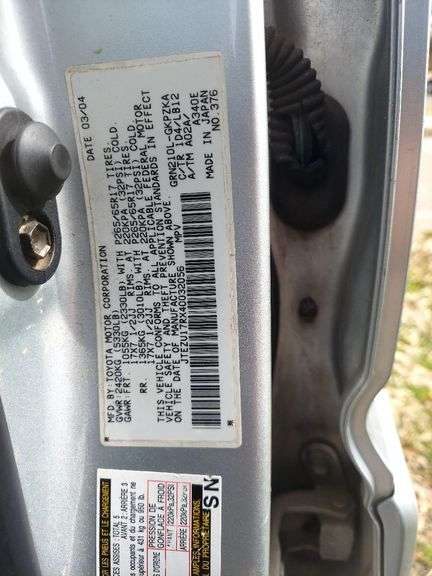 Clean title - 2004 NISSAN  PATHFINDER