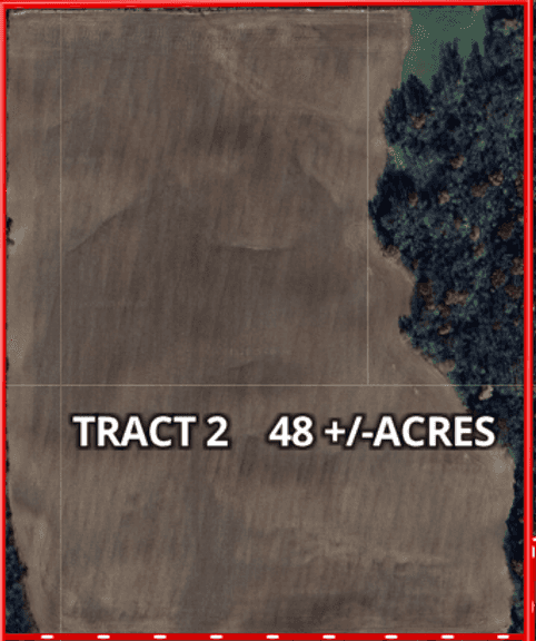48± acres; a good mix of tillable ground and timber.
