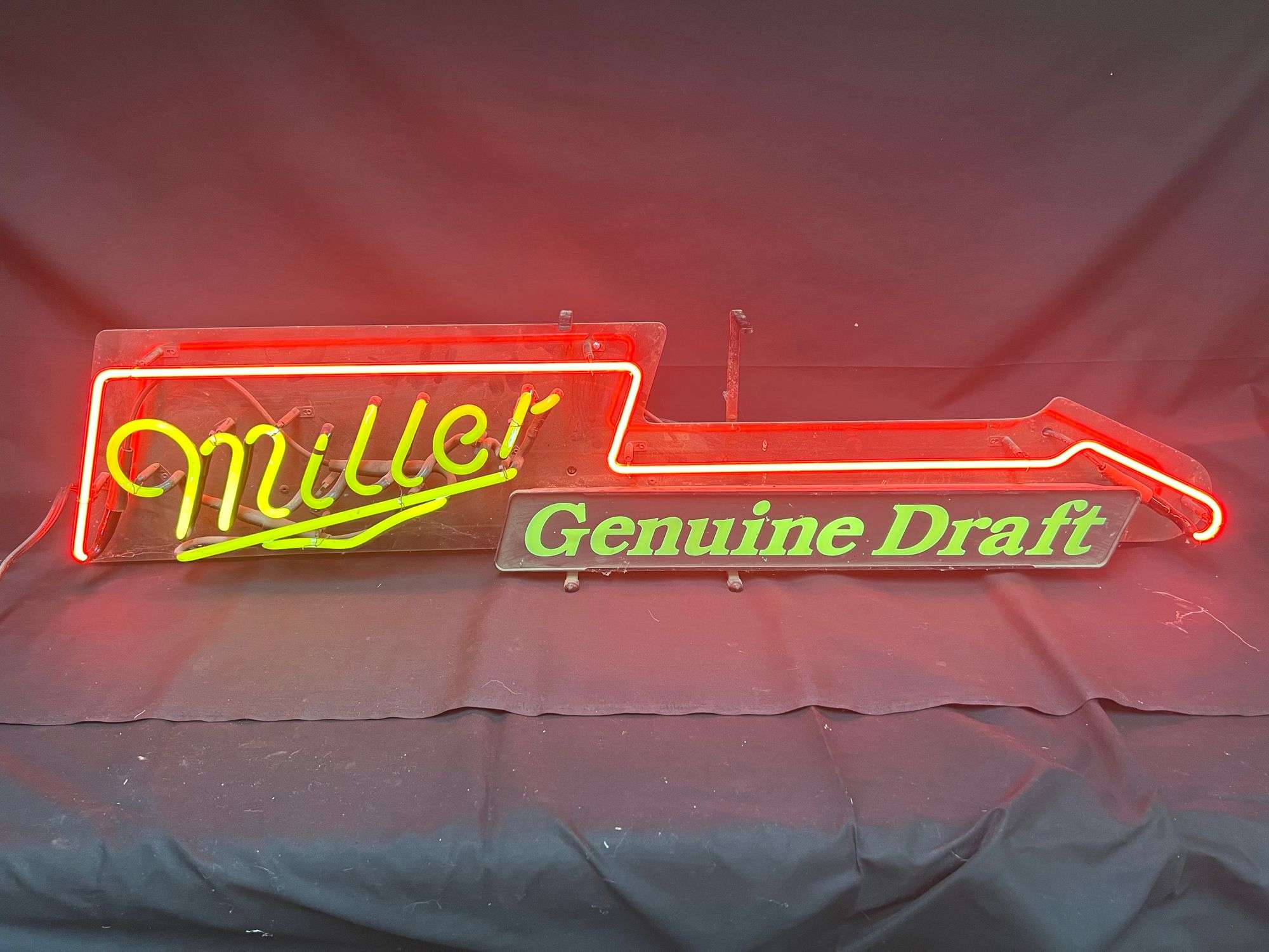 1987 Miller Genuine Draft Guitar Neon Sign