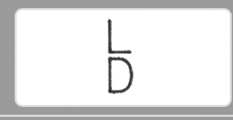 SD Cattle Brand - "L over D" -Right Hip Cattle