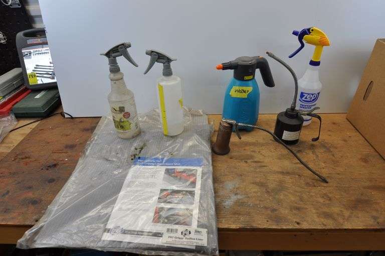 Misc Spray Bottles, Oil cans & Drawer Liner