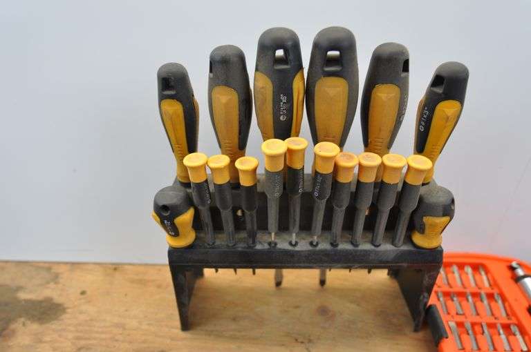 Assorted Screwdrivers, Chisels & Driver Kit