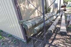 (7) Wood Posts & Landscape Timbers