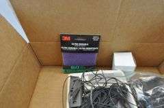 Pneumatic Sander & Discs, Strip caulk, Misc Automotive 12v items.
