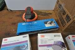 Pneumatic Sander & Discs, Strip caulk, Misc Automotive 12v items.