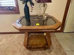 Glass Insert Side Table