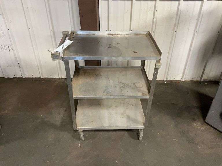 Stainless Steel 3-Shelf Cart