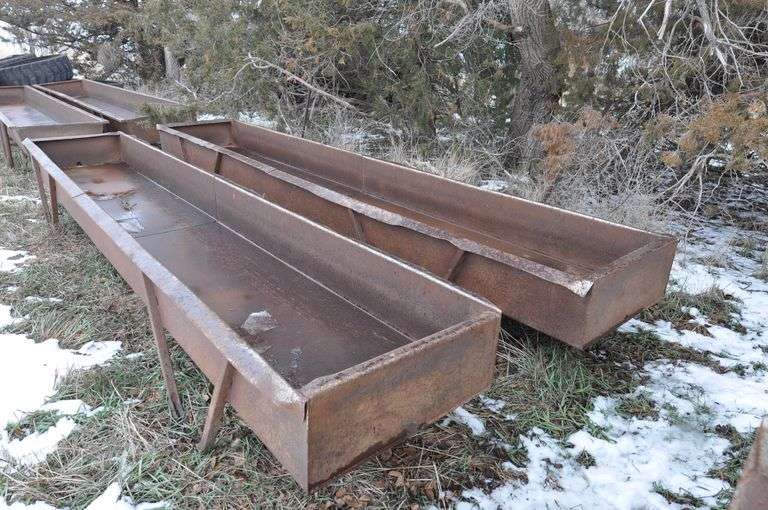 (2) 16' Steel Feed Bunks