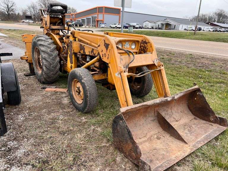 Massey Ferguson Tractor With Back Hoe Attachment