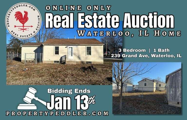 Online Auction – 239 Grand Ave, Waterloo, IL 62298