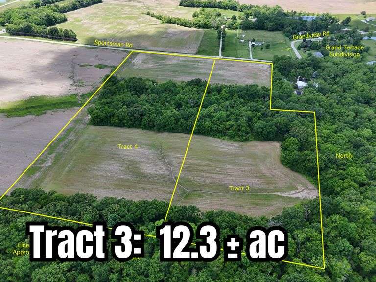 Tract 3: 12.3± Acres
