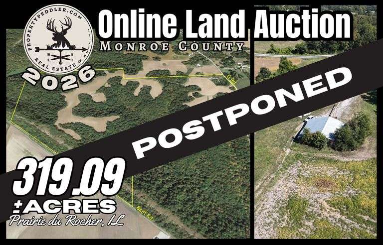 Land Auction: 319.09 ± Acres in Monroe Co, IL