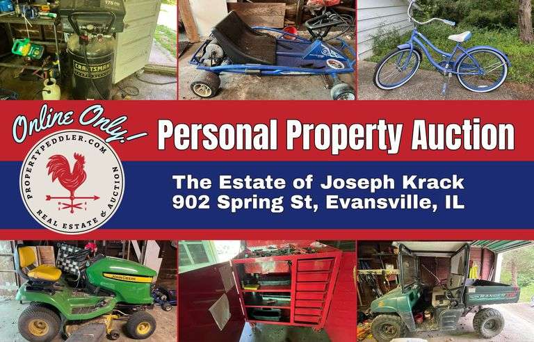 Personal Property Auction - Estate of Joseph Krack, Evansville, IL
