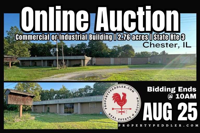Online Real Estate Auction - Commercial or Industrial Building - Chester, IL