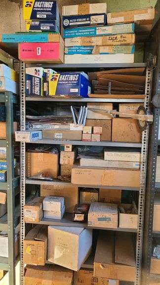 Contents of Rack and Rack (Filter Kits, Transmission Building Kits, Pan Gaskets, Transmission Overha
