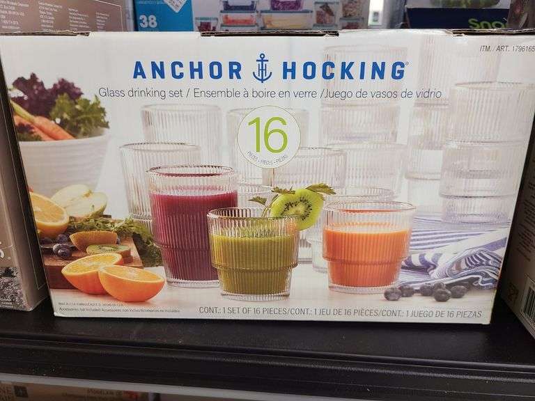 Anchor Hocking Glass Drinking Set