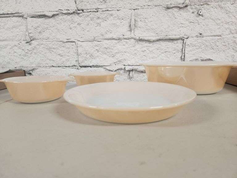 Fire-King Peach Lusterware Dishes