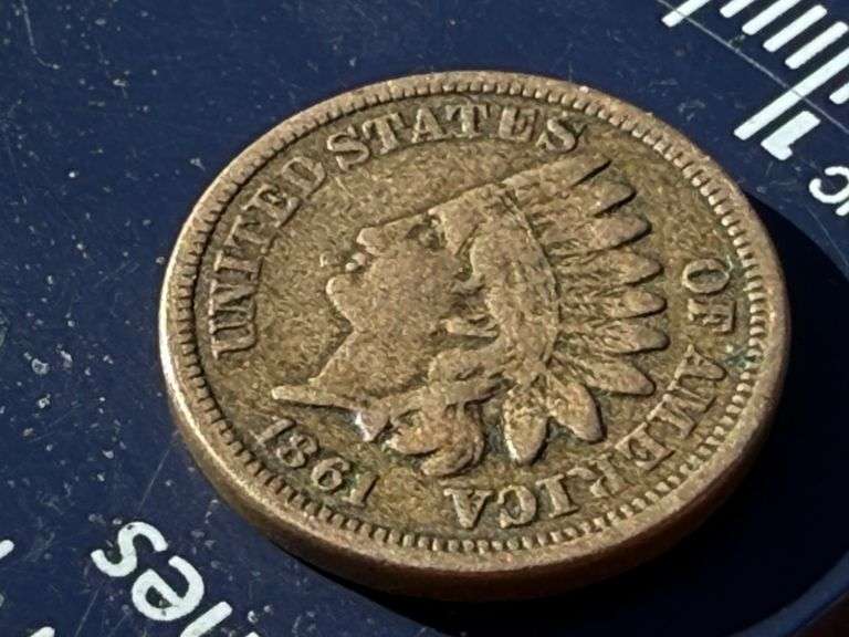 1861 Indian Head One Cent, United States