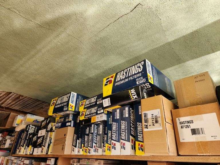 Contents of Top Shelf Assorted Air Filters