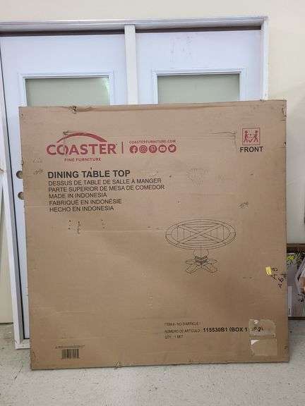 1) Coaster Dining Table Top*