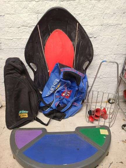 Sled, Work Out Ramp, Vintage Bike Horns, Tennis Ball Hopper, Wilson ...