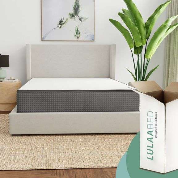 *King LulaaBED Flippable Memory Foam Mattress - Prime Time Auctions, Inc.