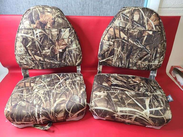 2) Folding High Back Boat Seats