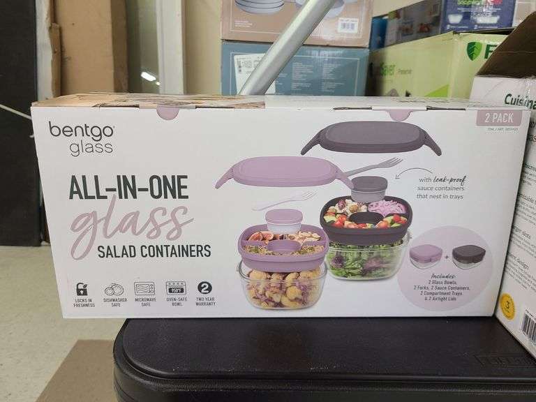 Bentgo All-In-1 Glass Salad Containers