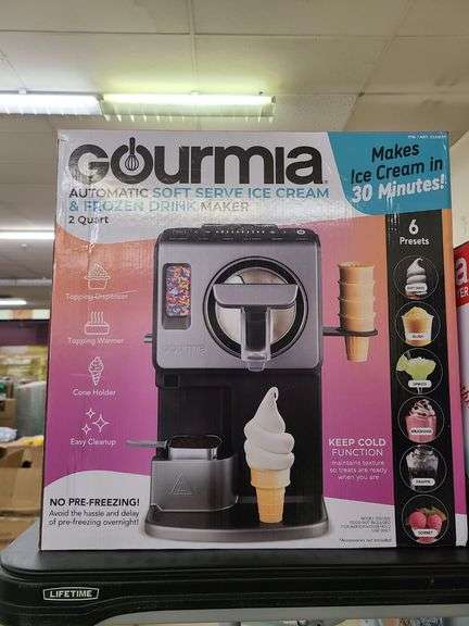 Gourmia Automatic Soft Serve Ice Cream & Frozen Drink Maker