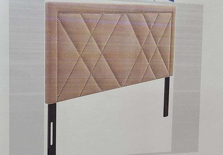 AC Pacific Faux Leather Queen Headboard
