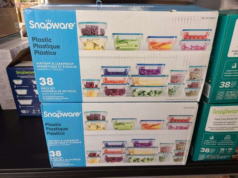 2) Snapware Plastic 38pc Sets