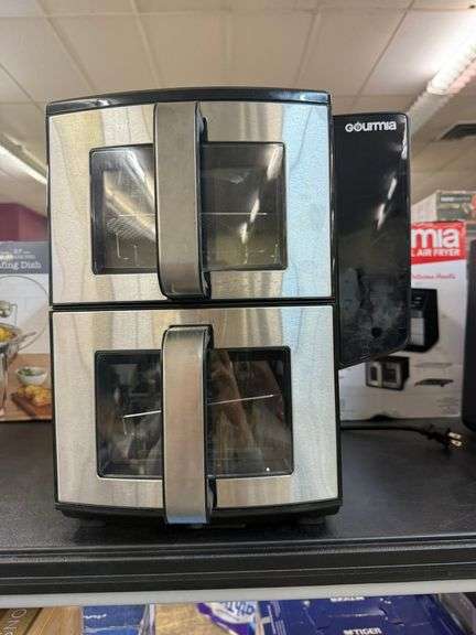 1) Gourmia Dual Basket Air Fryer