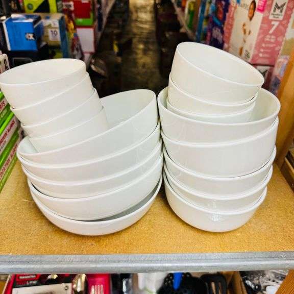 1) Mikasa Bone China Bowl Set