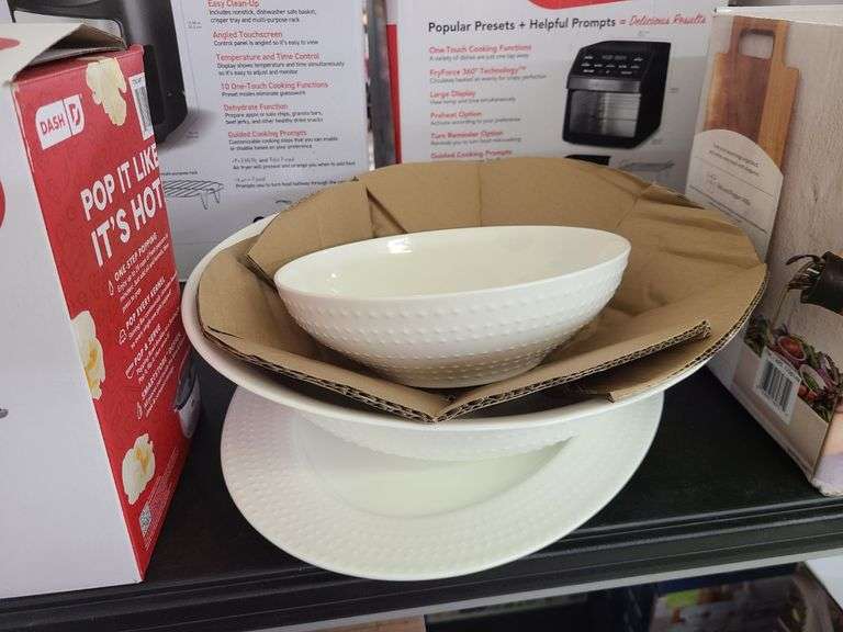 Large Mikasa Serving Bowls & Tray