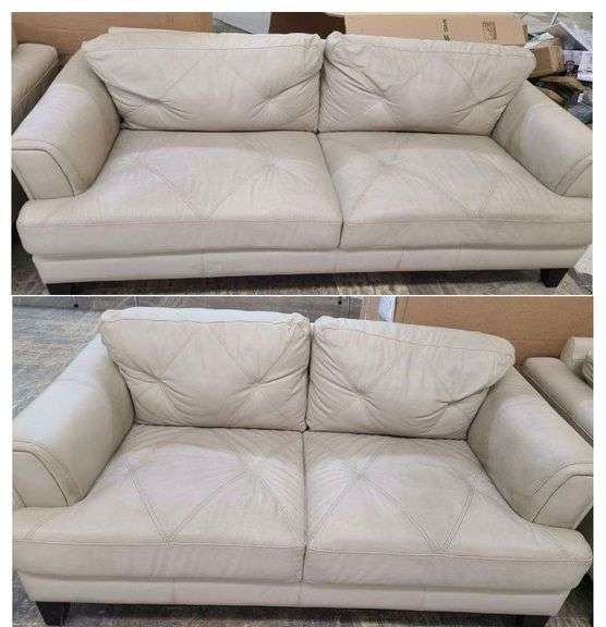 Leather Loveseat & Sofa Set