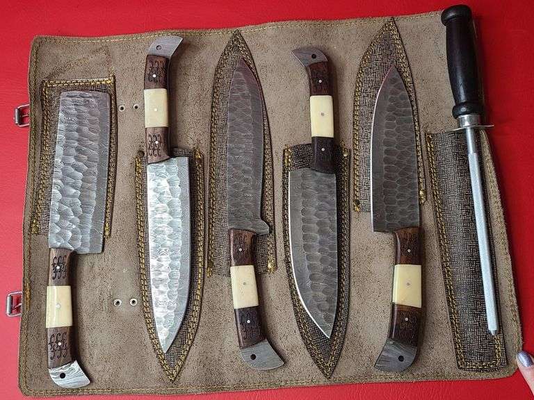 Wild Turkey Damascus Chef Knife Set