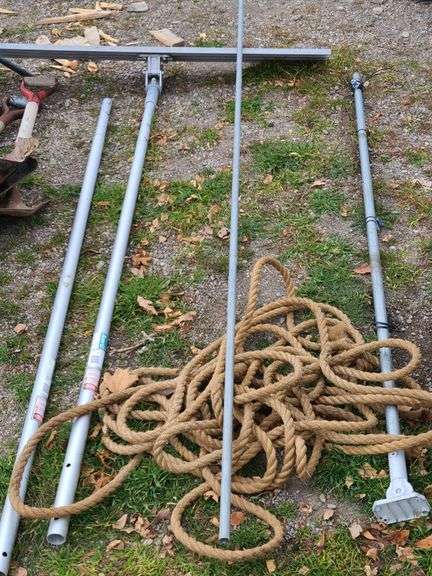 Anvil On Rope Anvil Button Handles, Bull Float Blade, Rope - Prime Time Auctions, Inc.